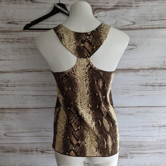 Alisha Levine Snake Print Silk Tank Top sz Small - Picture 2 of 4